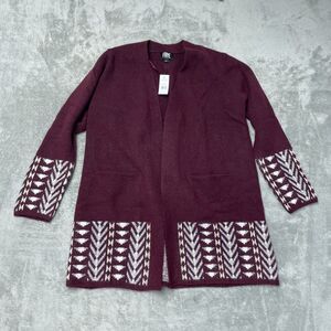 FRYE Women's L Cardigan Dark Red a2250